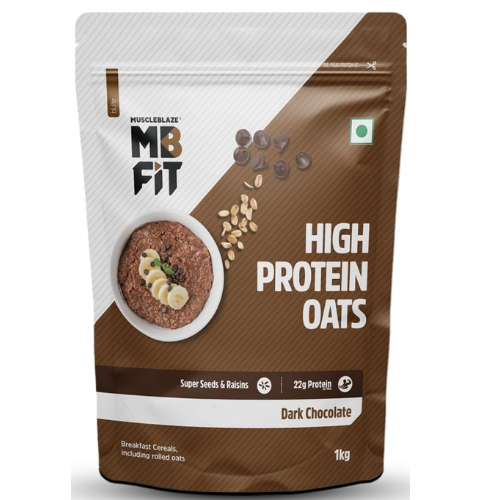 Muscleblaze Fit High Protein Oats (Chocolate) 1kg